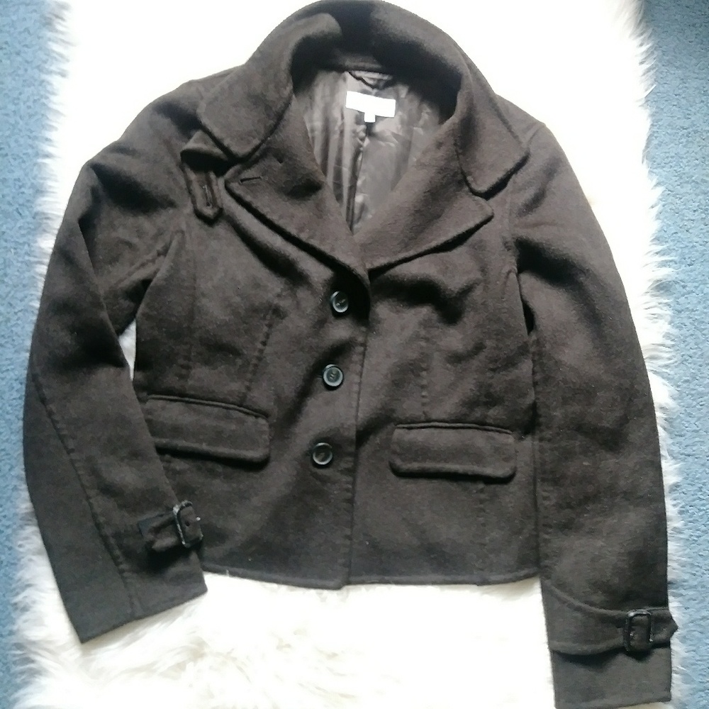 Strenesse Angora Wool Jacket Brown